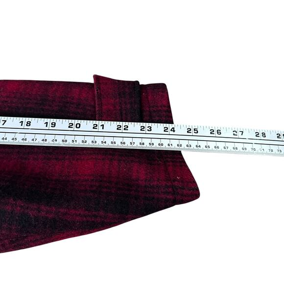 Vintage Woolrich Jacket Men’s 44 Red Black Plaid Wool 30s 40s Hunting Coat Heavy - Picture 9 of 13